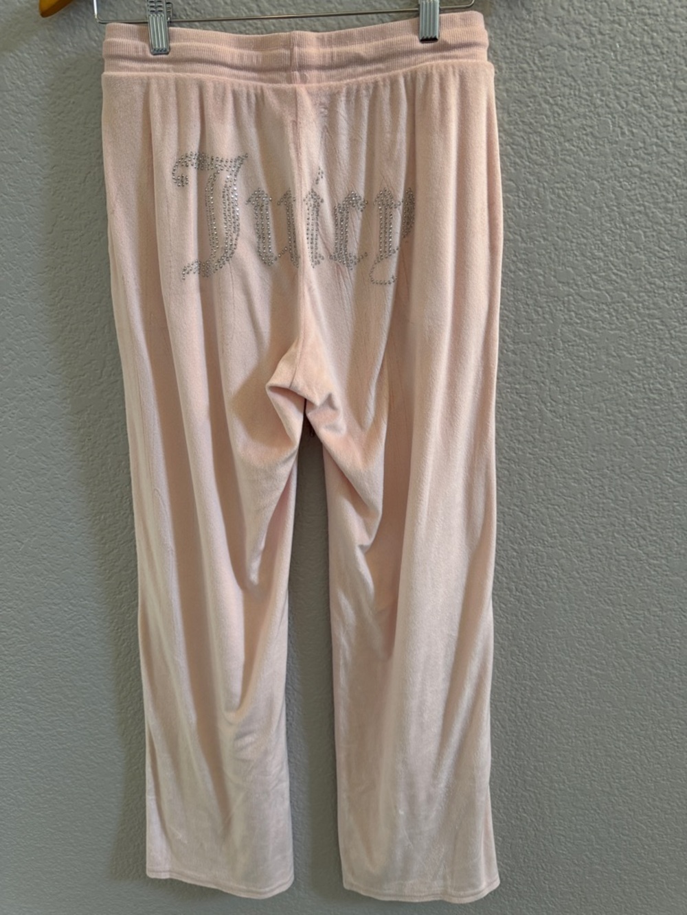 JUICY COUTURE PINK OG BIG BLING VELOUR TRACK PANTS SIZE SMALL - Picture 5 of 8